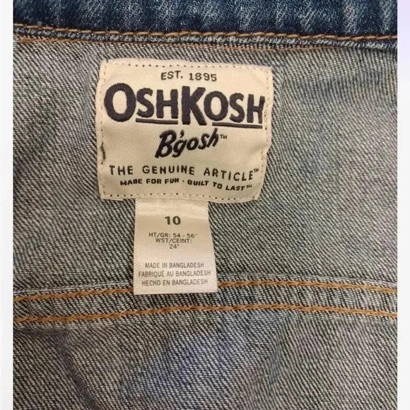 OshKosh B’gosh Denim Jean  Jacket Size 10 - Picture 7 of 8